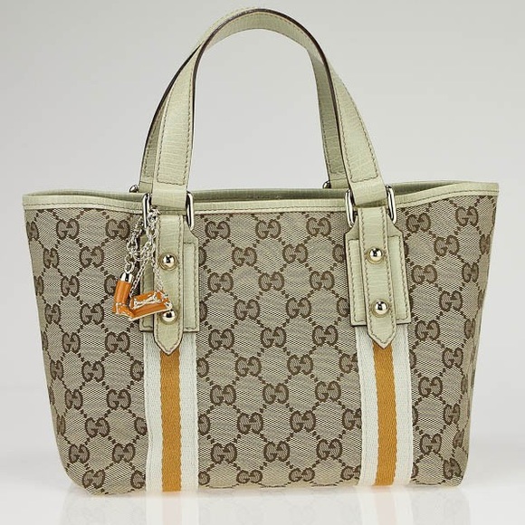 Gucci Handbags - Gucci Cream GG Jolicoeur Medium Tote Bag